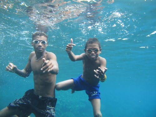 Playing underwater