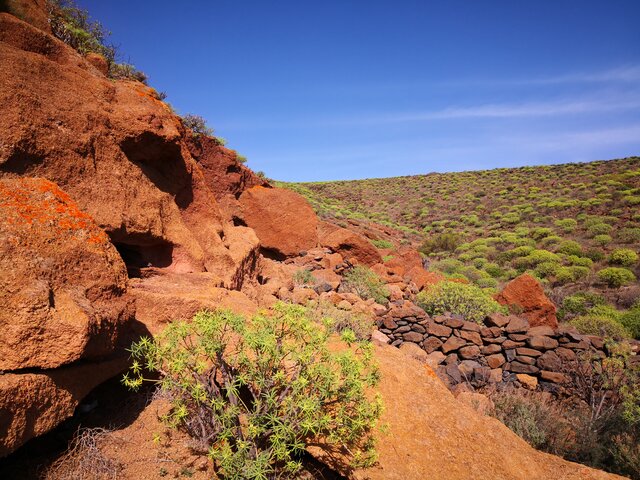 Depuis Aguimes dans le Barranco de Las Vacas