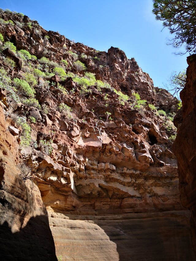 Depuis Aguimes dans le Barranco de Las Vacas