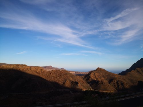 Sur la route après San Bartolome de Tirajana