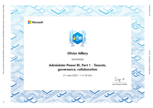 Administrer Power BI Part 1 Tenants Gouvernance Collaboration