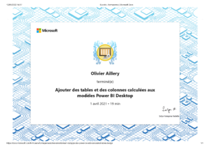 Ajouter des tables et des colonnes calculées aux modèles Power BI Desktop