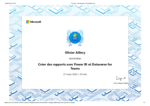 Créer des rapports avec Power BI et Dataverse for Teams