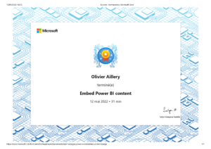 Incorporer du contenu Power BI (embed)