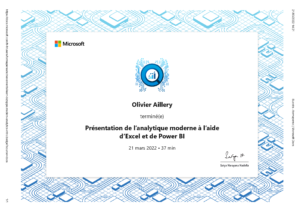 Présentation de l'analytique moderne avec Excel et Power BI