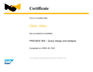 SAP BusinessObjects BI 4_3 Query Design and Analysis Certificat