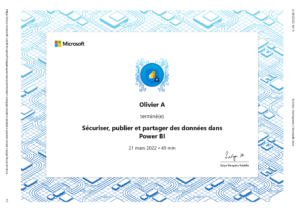 Sécuriser Publier et Partager des données dans Power BI