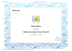 Utiliser des visuels IA dans Power BI