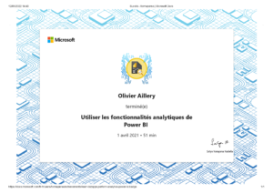 Utiliser les fonctionnalités analytiques de Power BI