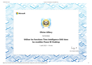 Utiliser les fonctions Time Intelligence DAX dans les modèles Power BI Desktop