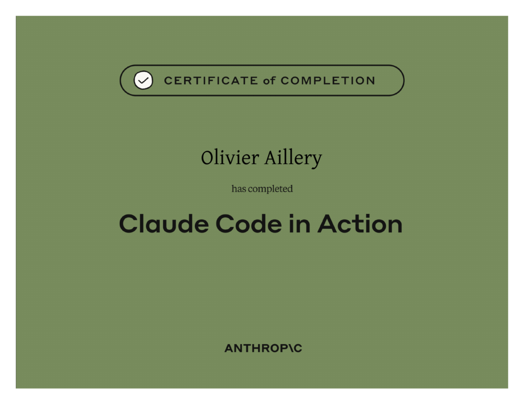 IA Claude Code en action